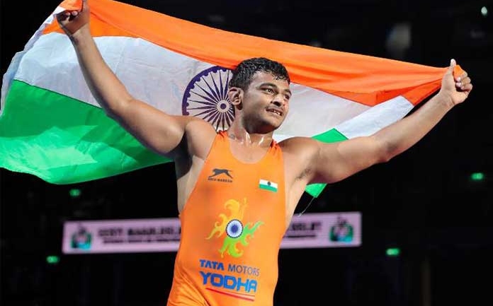 Deepak Punia becomes World Champion wrestler, bronze for Viky