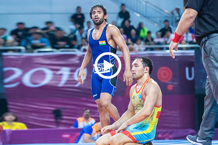 Best Move of Bajrang Punia- Part 2 Asian World Championships 2019