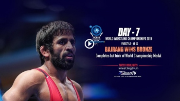 Bajrang Punia wins bronze, first Indian to win 3 world championship medals