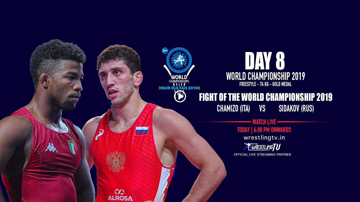 Chamizo vs Sidanov, fight of the world wrestling championship 2019 coming LIVE tonight at 6PM