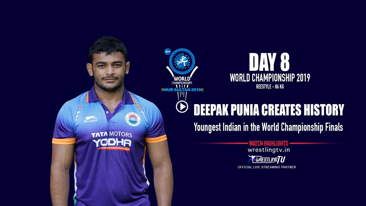 World Championship 2019: Deepak Punia creates history, youngest Indian in the world championship finals