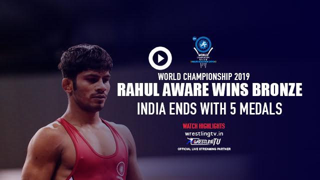 World Wrestling Championships: Rahul Aware wins bronze, India ends with 5 medals