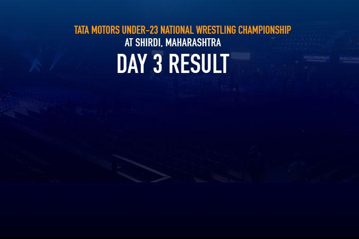 The 2nd TATA MOTORS Under-23 National Wrestling Championship 3rd Day Result