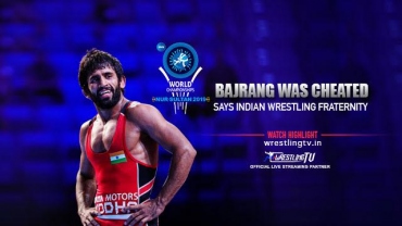 Bajrang was cheated says Indian wrestling fraternity