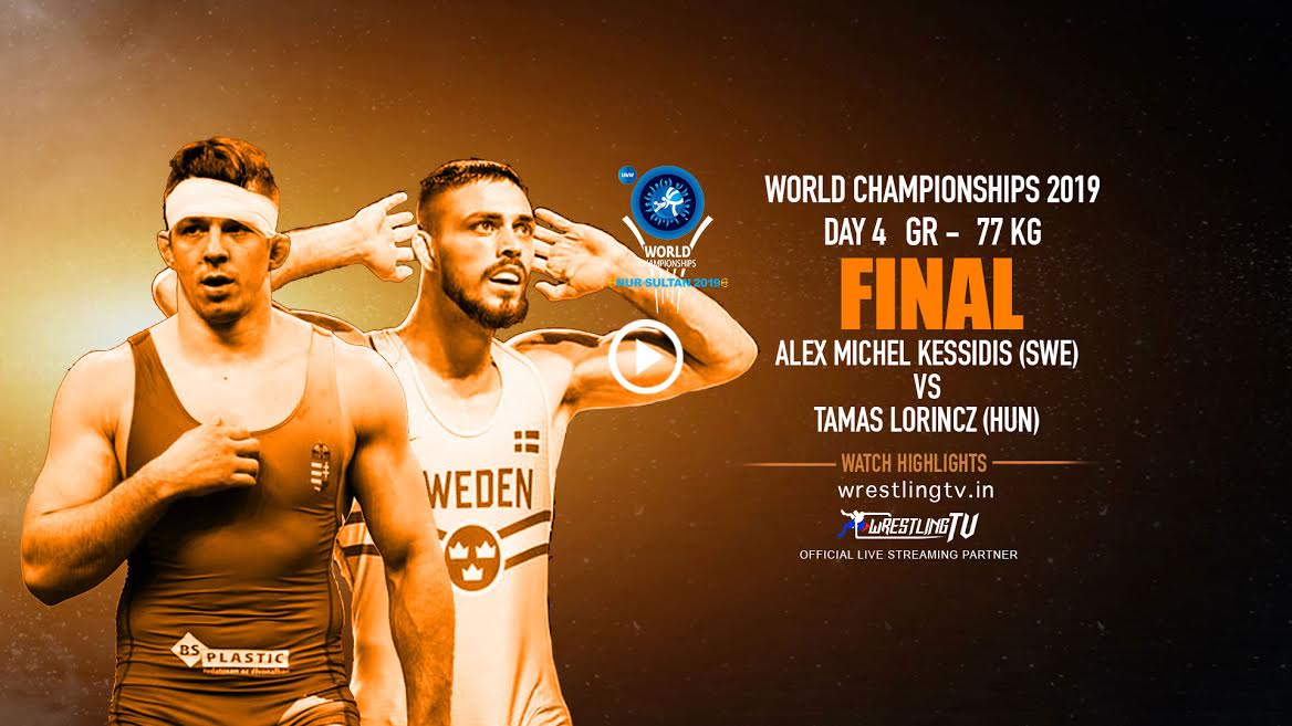 World Championship 2019 Greco-Roman Final – 77 KG Alex Michel (SWE) vs Tamas (HUN)