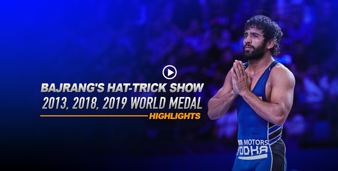 Unseen footage of Bajrang Punia’s 3 World Championship medals