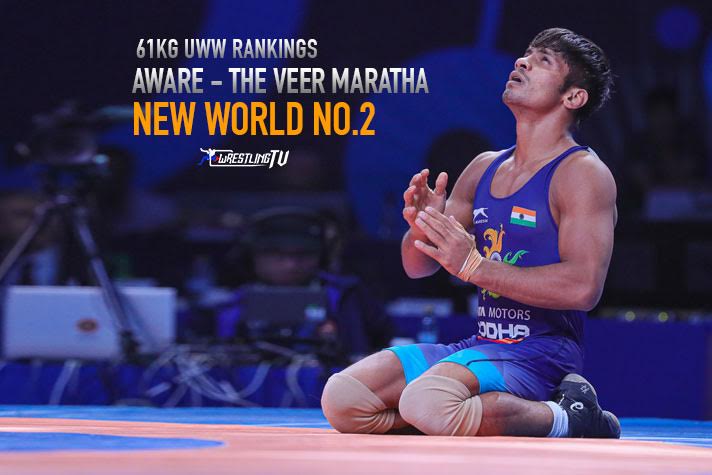 UWW Rankings: Rahul Aware is new world number 2 in 61kg category