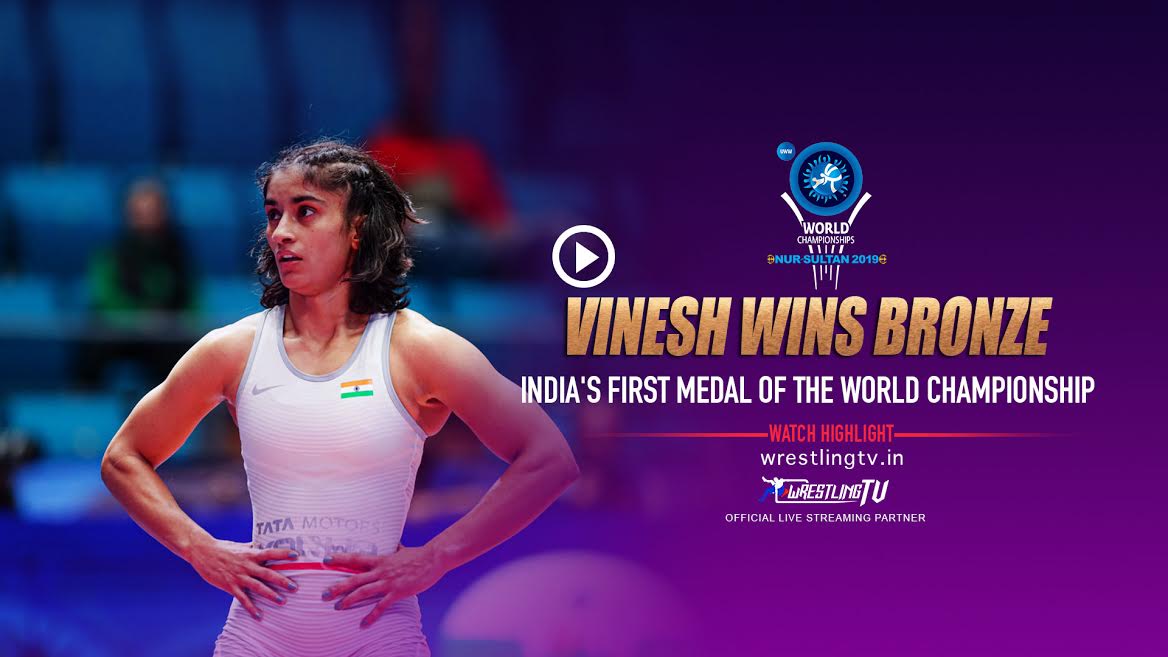 Vinesh wins historic bronze at the world championship, qualifies for Olympics