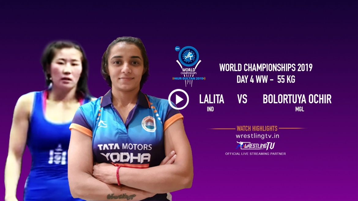 UWW World Championships 2019: Day 4 – 55kg Bad day on the mat Lalita also loses opener
