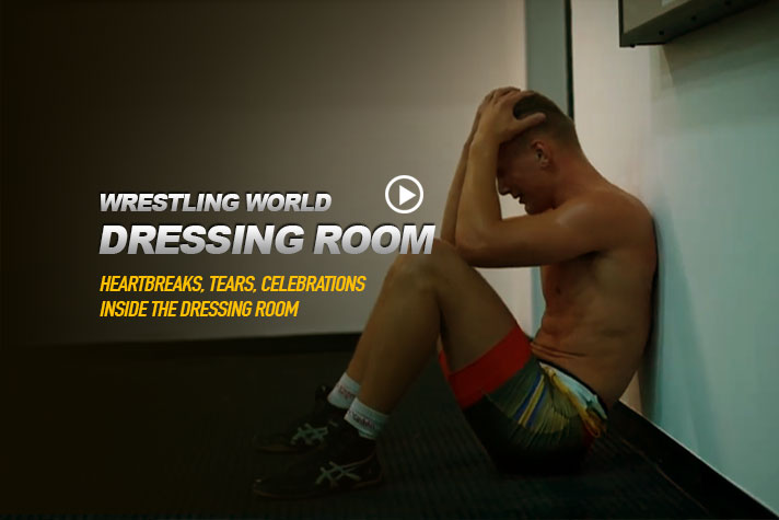 Amazing Inside Wrestling dressing room view of Heartbreaks, Tears and Celebrations