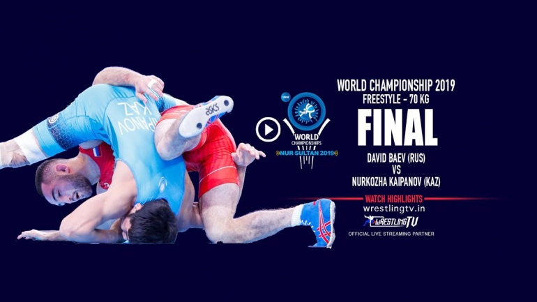 UWW World Championship 2019 Freestyle Final – 70 KG David BAEV (RUS) VS Nurkozha KAIPANOV (KAZ)
