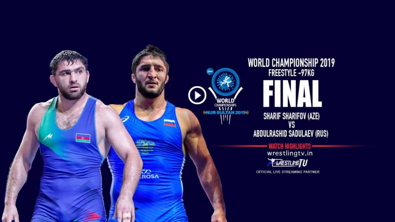 UWW World Championship 2019 Freestyle Final – 97 KG Sharif SHARIFOV (AZE) vs  Abdulrashid SADULAEV (RUS)
