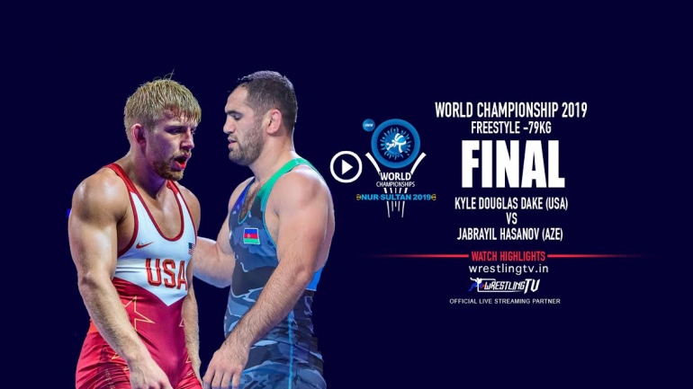 UWW World Championship 2019 Freestyle Final – 79 KG Kyle Douglas DAKE (USA) vs  Jabrayil HASANOV (AZE)