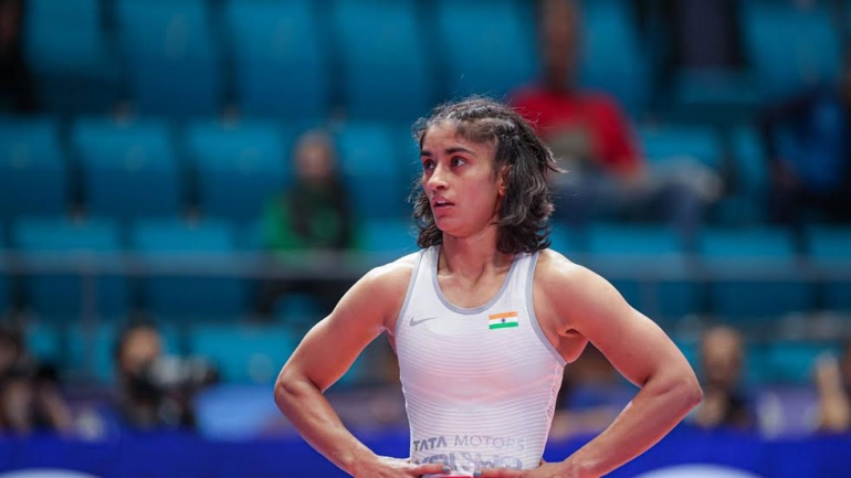 Vinesh wins against Ukranian Yulia in opening repechage round