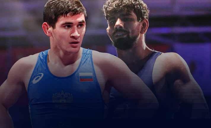 It is Gulia vs Valiev of Russia for bronze medal, watch it LIVE @ 10.30 PM on WrestlingTV.in