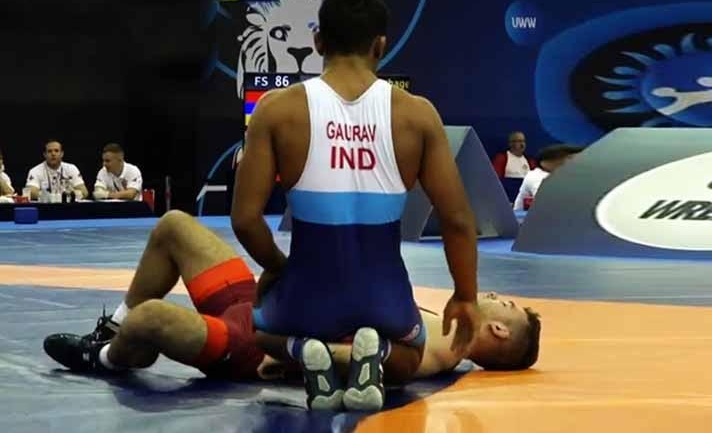 UWW U23 World Championship 2019: Gaurav wins the repechage bout opener, American opponent rushed to hospital