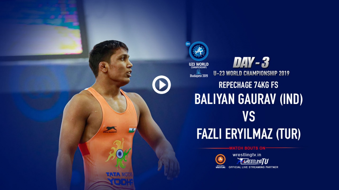 Heartbreak for Gaurav Baliyan (IND) vs Fazli Eryilmaz (TUR) in U23 World Wrestling Championships