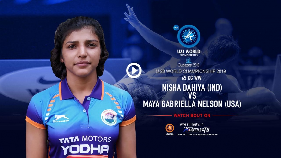 U23 World Wrestling Championship 2019 – Nisha (IND) VS Maya Gabriella Nelson (USA)