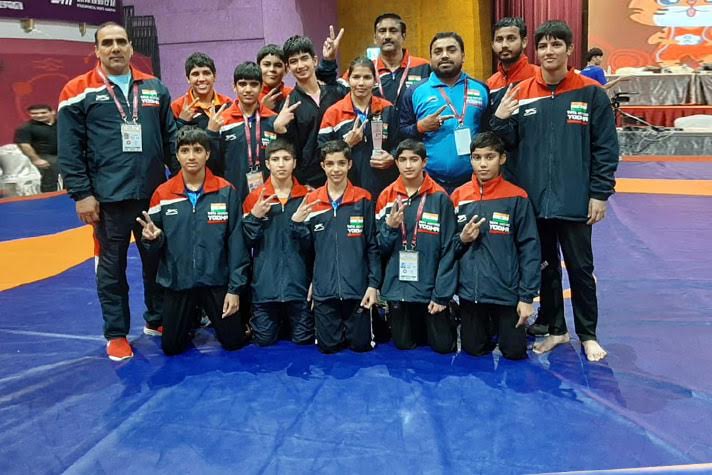 India win 5 more gold to finish campaign with 28 medals at U-15 Asian Wrestling Championships