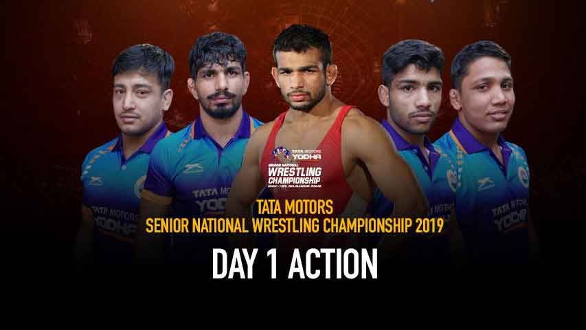Tata Motors Senior National Wrestling Championships 2019 – Day-1 Action