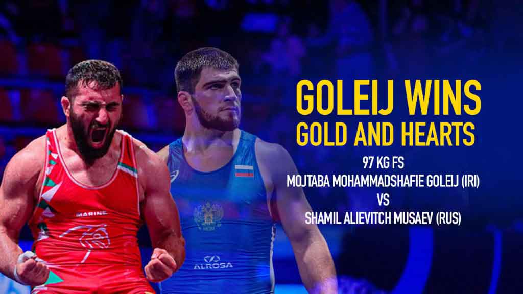 Goleij wins gold and hearts - U-23 World Championship 97kg title bout