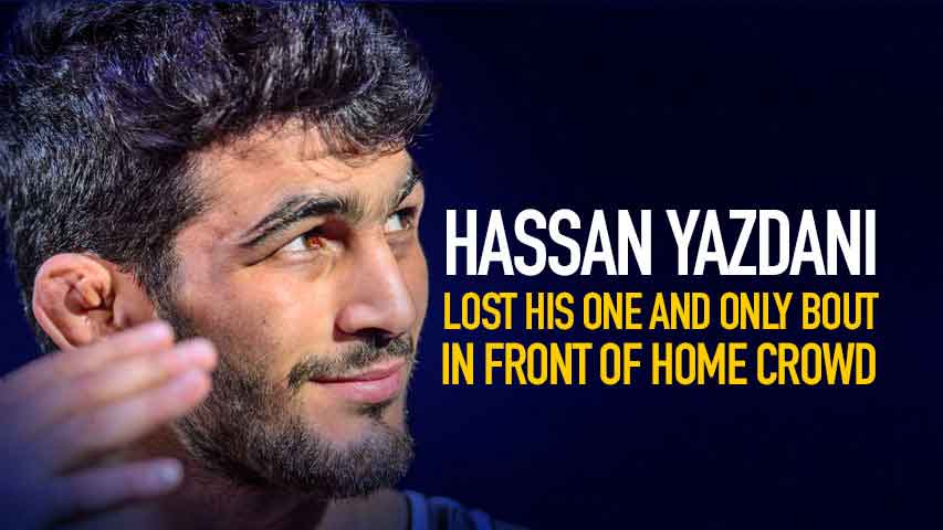 When Hassan Yazdani lost his one and only bout in front of home crowd