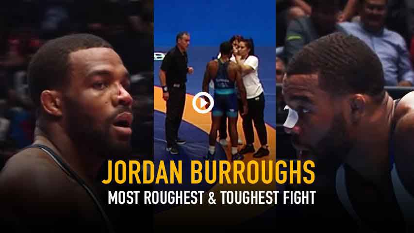 Jordan Burroughs in the most roughest & toughest fight of his wrestling career