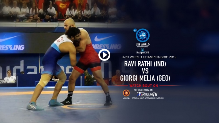 Ravi Rathi Down and out in 30 seconds – U23 World Wrestling Championships