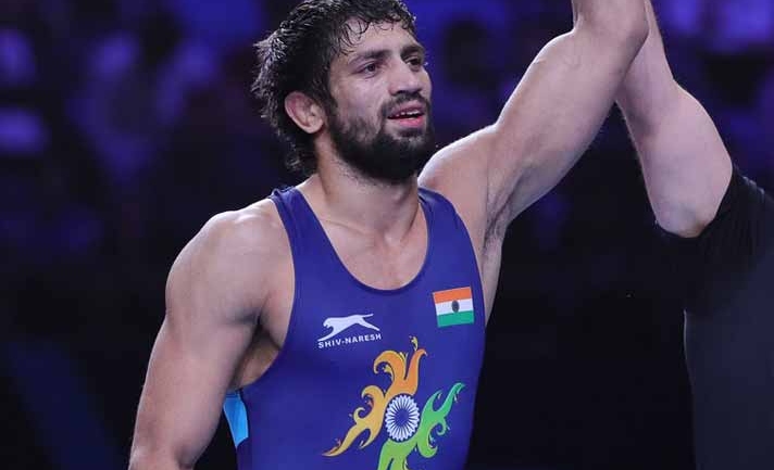 Indian Team Trials: Watch Ravi Dhaiya thrashing Pankaj for one-sided victory in the 57kg Freestyle category
