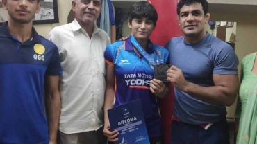 Sushil Kumar mighty impressed with talent of UWW U23 Wrestling (Kushti) medallist Pooja Gehlot