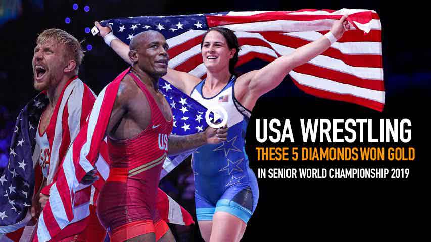 USA Wrestling – These 5 diamonds won gold in Senior World Championship 2019