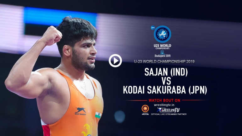 Watch Sajan Semi-Finals Bout – U23 World Wrestling Championships