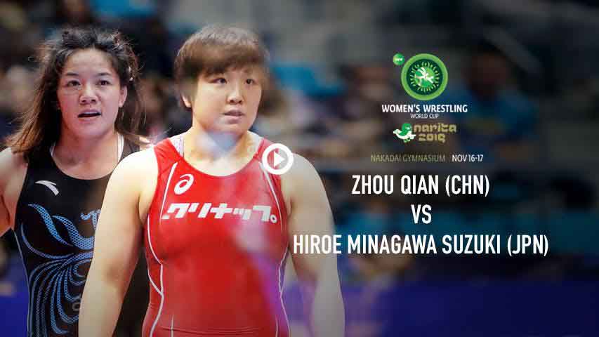Women's World Cup 2019 - Round 2 WW 76 kg H MINAGAWA SUZ (JPN) v Q ZHOU (CHN)