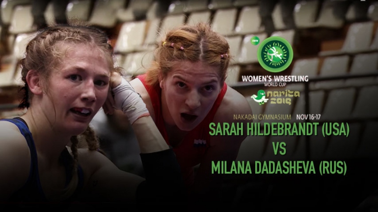 The most fearsome bout of World Cup wrestling Sarah Hildebrandt (USA) vs Dadasheva (Russia)