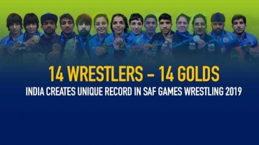 Gaurav, Anita wins, India creates unique record as all 14 wrestlers finished with 14 gold medals