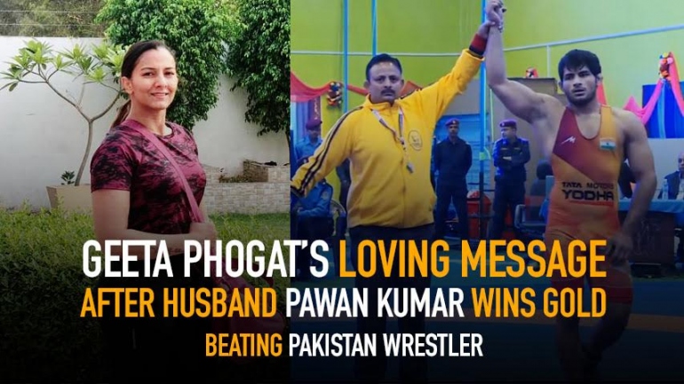 Geeta Phogat’s loving message after husband Pawan wins gold beating Pakistan wrestler at SAF Games