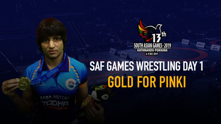 SAF Games Wrestling 2019 Day 1 – Gold for Pinki