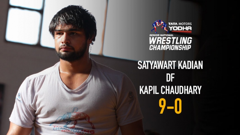 Satyawart Kadian df Kapil Chaudhary by 9-0 – Senior National Wrestling Championship Gold Medal bout