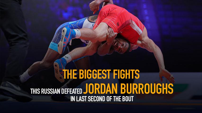 This Russian defeated Jordan Burroughs in last second of the bout. Watch the most entertaining bout