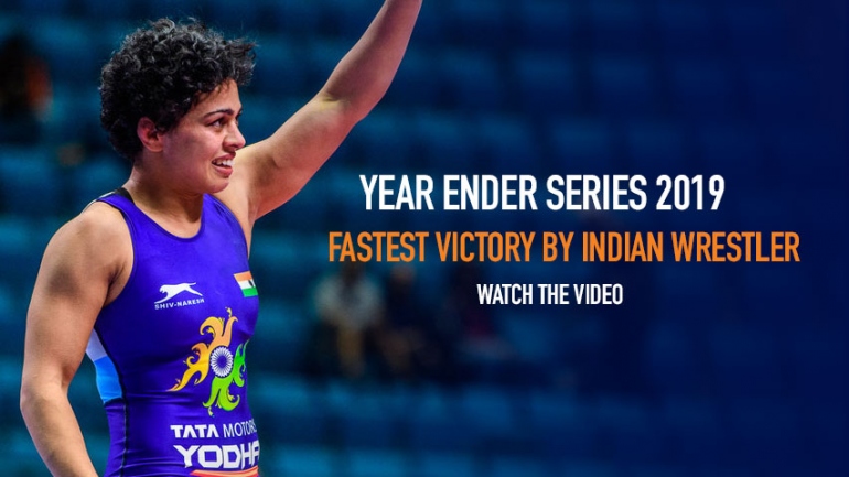 Watch the Fastest Victory by Indian Wrestler in 2019