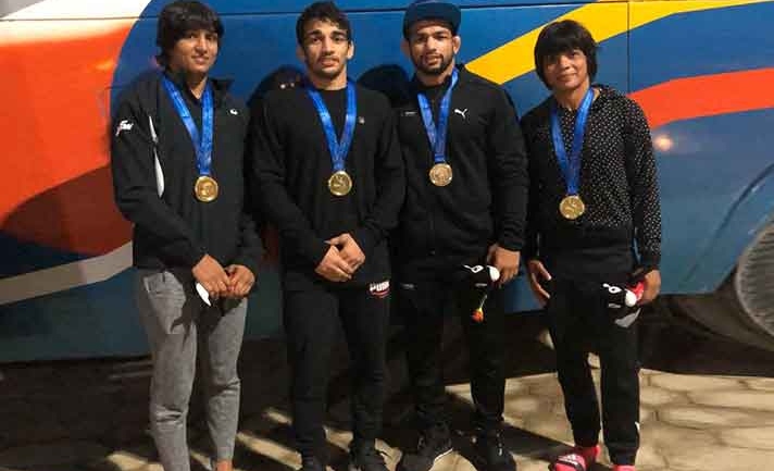 SAF Games 2019 Wrestling Day 1 : Indian wrestlers shine, wins 4 gold