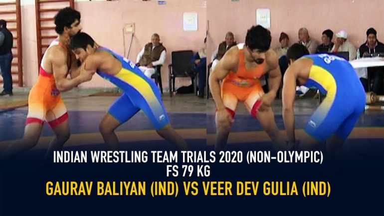 Indian Wrestling Team Trials 2020 (NON-OLYMPIC) – FS 79 KG – Gaurav Baliyan DF Veer Dev Gulia By 6-0
