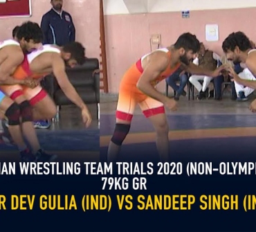 Indian Wrestling Team Trials 2020 (NON-OLYMPIC)FS 79 KG – Veer Dev Gulia VS Sandeep Singh
