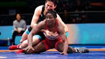 Check how this wrestling brave-heart from China won against the world champion Tamyra Mensah after being down 0-8