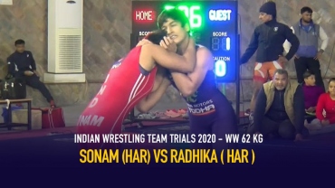 Indian Wrestling Team Trials 2020 – Day 2 – WW 62 KG – SONAM (HAR) VS RADHIKA ( HAR )