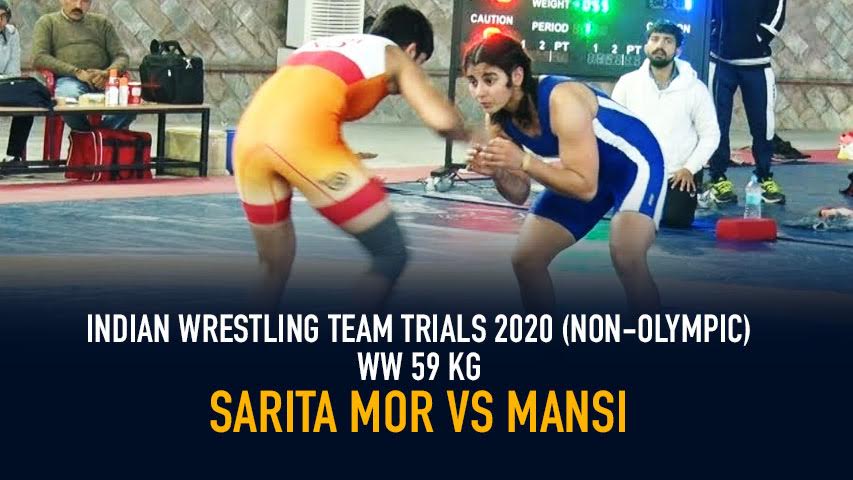 Indian Wrestling Team Trials 2020 (NON-OLYMPIC) WW 59 kg – Sarita Mor VS Mansi