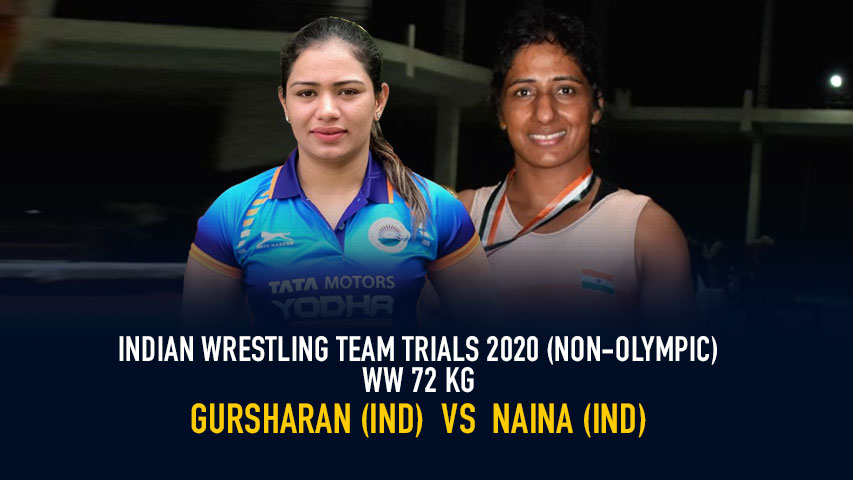 Indian Wrestling Team Trials 2020 (NON-OLYMPIC) – WW 72 kg Final – Gursharan vs Naina