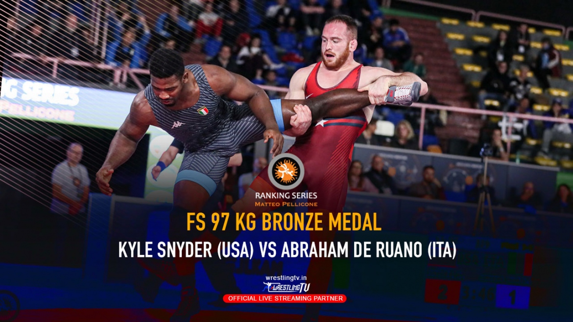 Watch – Bronze Medal Match FS – 97 KG Kyle SNYDER (USA) df. Abraham RUANO (ITA)