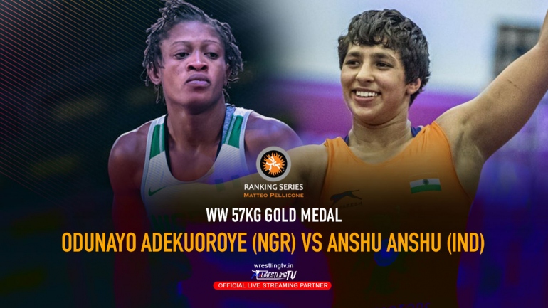 UWW Rome Ranking Series 2020- WW 57KG GOLD MATCH – ANSHU (IND) VS Odunayo ADEKUOROYE (NGR)