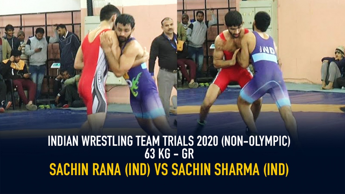 Indian Wrestling Team Trials 2020 (NON-OLYMPIC) GR 63 KG – Sachin Rana VS  Sachin Sharma